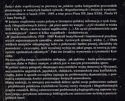 Święci doby współczesnej 1939-1989 / Henryk Fros SJ