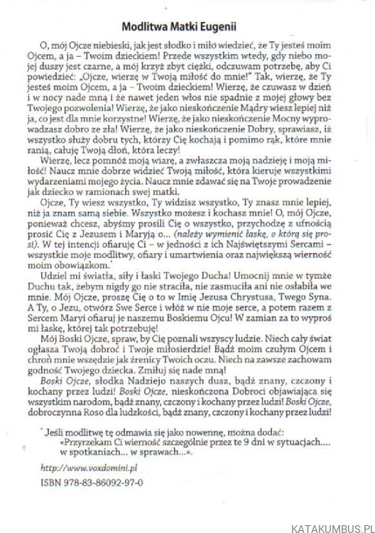 Bóg Ojciec mówi do swoich dzieci. S. EUGENIA E. RAVASIO