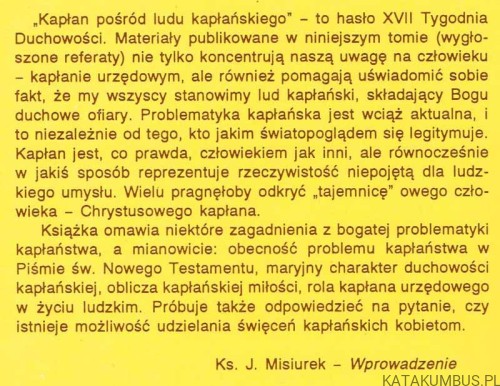 Kapłan pośród ludu kapłańskiego. Homo meditans XIV. PRACA ZBIOROWA