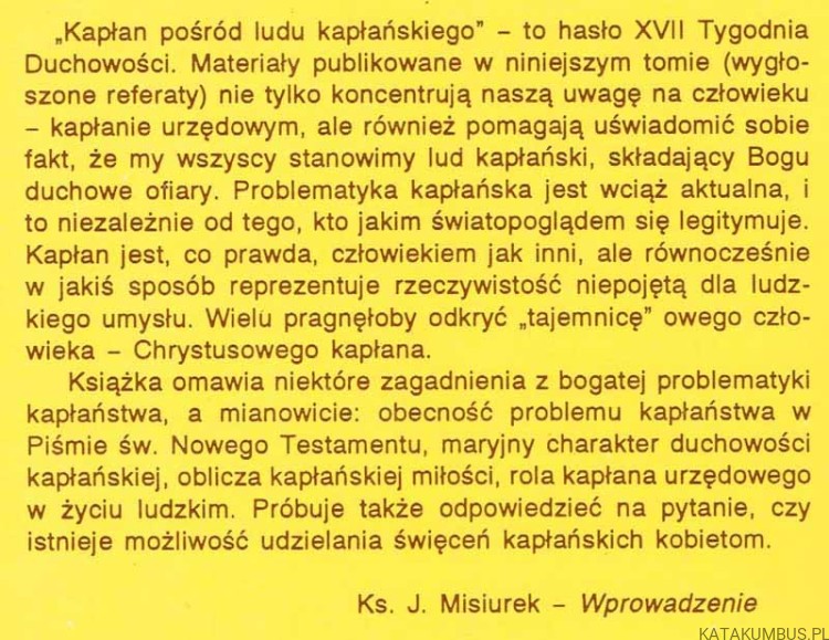 Kapłan pośród ludu kapłańskiego. Homo meditans XIV. PRACA ZBIOROWA