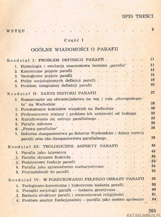Socjologia parafii. Ks. JÓZEF MAJKA