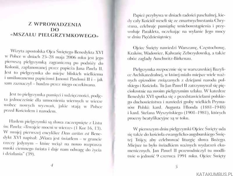 Trwajcie mocni w wierze. Wizyta Apostolska Ojca Świętego Benedykta XVI w Polsce