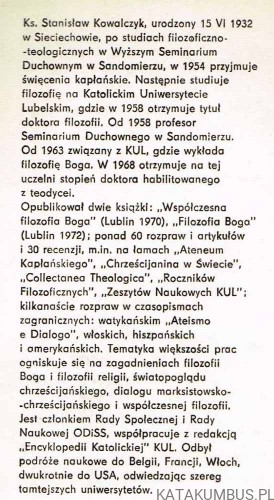Z problematyki dialogu chrześcijańsko-marksistowskiego / Ks. Stanisław Kowalczyk