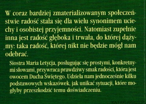 Sekret radości / s. Maria Letycja