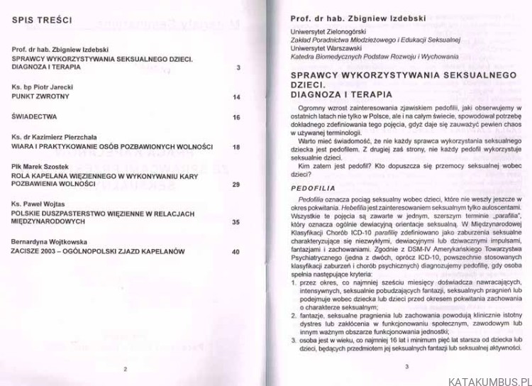 Praca kapelanów ze sprawcami przestępstw seksualnych. PRACA ZBIOROWA