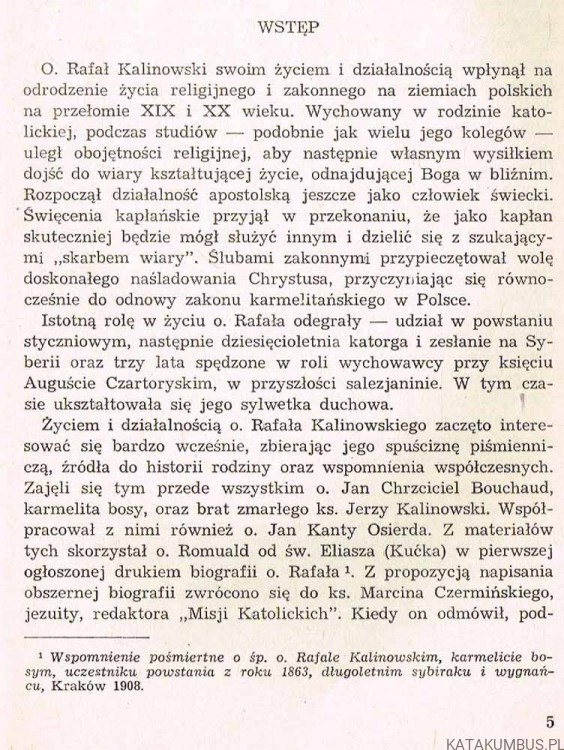 Ojciec Rafał Kalinowski. O. Czesław Gil OCD