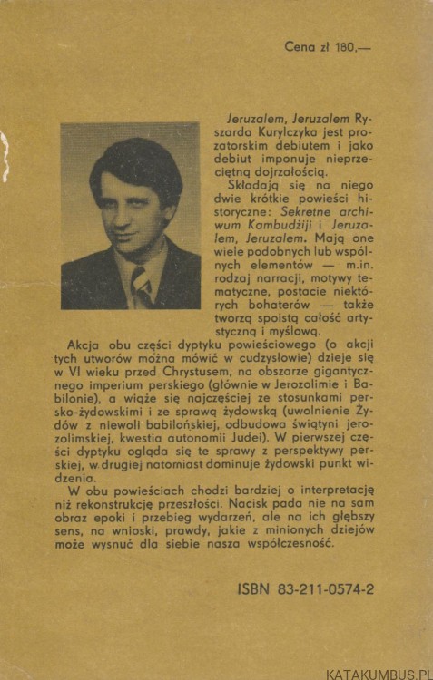 Jeruzalem, Jeruzalem... RYSZARD KURYLCZYK