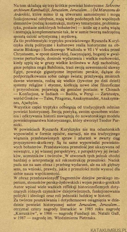 Jeruzalem, Jeruzalem… / Ryszard Kurylczyk