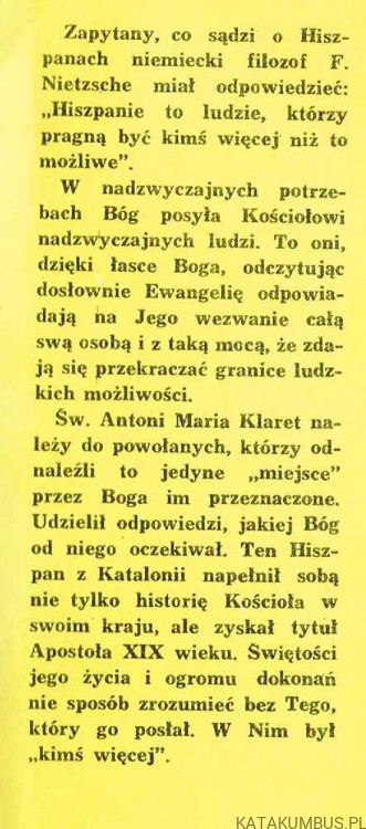 Św. Antoni Maria Klaret wzór misjonarza. PRACA ZBIOROWA2