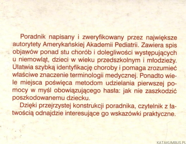 Objawy chorobowe u dzieci. DONALD SCHIFF, STEVEN P. SHELOV