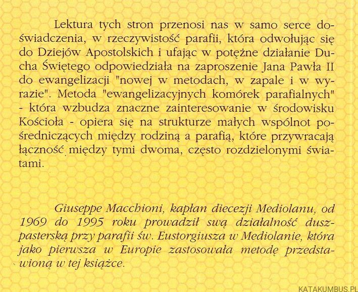 Ewangelizacja w parafii. Metoda "komórek" / Giuseppe Macchioni