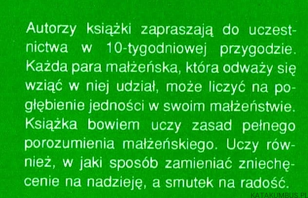 W 10 tygodni ulepszyć małżeństwo. RANDALL I TERESE CIRNER