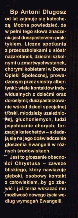 Nawracajmy się i wierzmy w Ewangelię. Bp ANTONI DŁUGOSZ