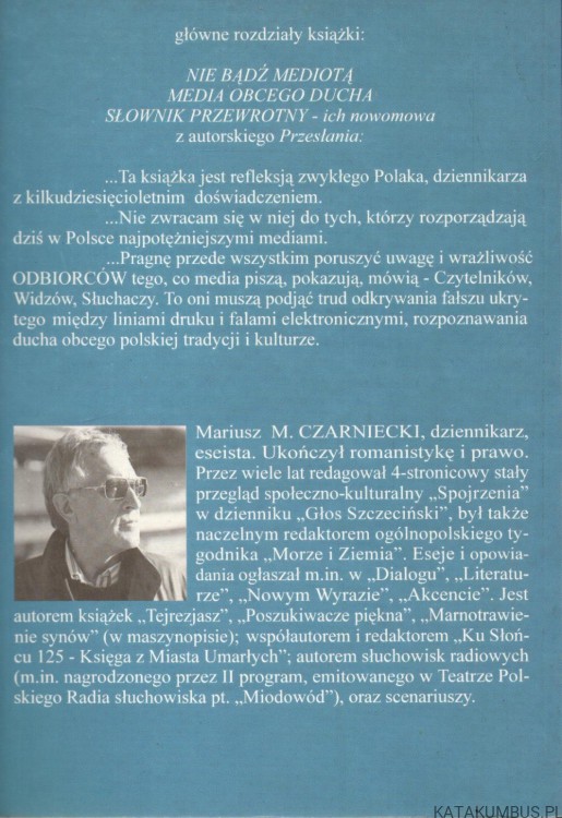W niewoli mediów. MARIUSZ M. CZARNIECKI