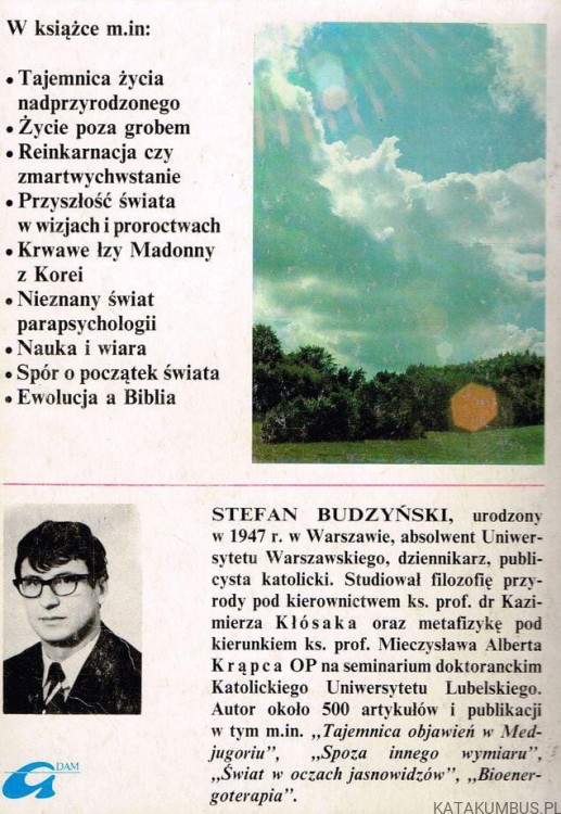 Bóg wszechświat człowiek. W obliczu Nieskończoności. STEFAN BUDZYŃSKI