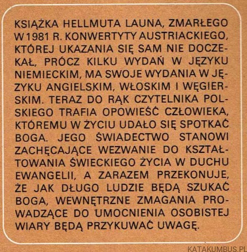 Moje spotkanie z Bogiem. HELLMUT LAUN