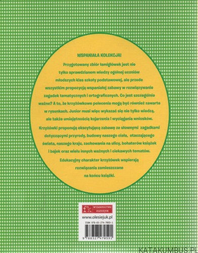 Fajne krzyżówki łamigłówki. PRACA ZBIOROWA