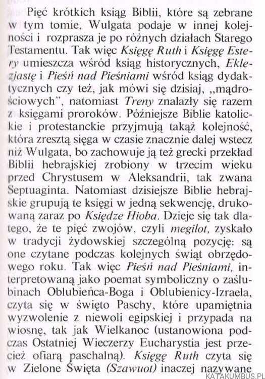 Księgi Pięciu Megilot. TŁ. CZESŁAW MIŁOSZ