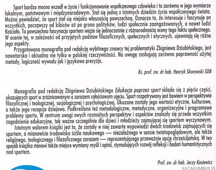 Edukacja poprzez sport. PRACA ZBIOROWA