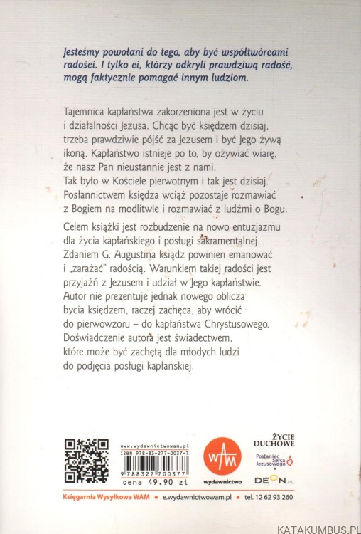 Powołany do radości - twoje życie w kapłaństwie. GEORGE AUGUSTIN