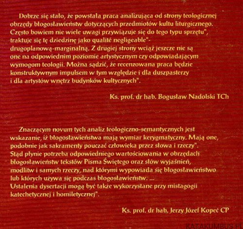 Teologiczne Treści Błogosławieństw. Ks. IRENEUSZ BOCHYŃSKI