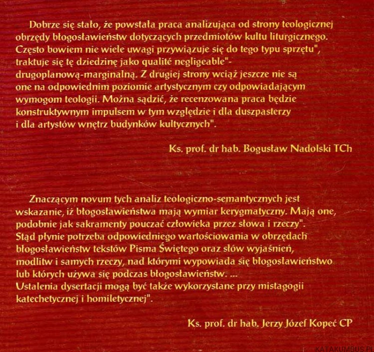 Teologiczne Treści Błogosławieństw. Ks. IRENEUSZ BOCHYŃSKI
