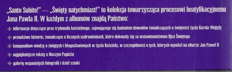 Santo Subito! Pamiątka beatyfikacji Jana Pawła II (Nr 4). PRACA ZBIOROWA