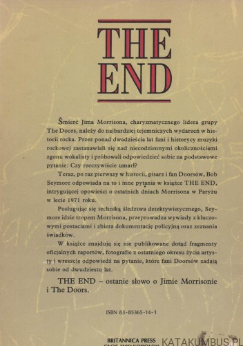 The end, śmierć Jima Morrisona. BOB SEYMORE