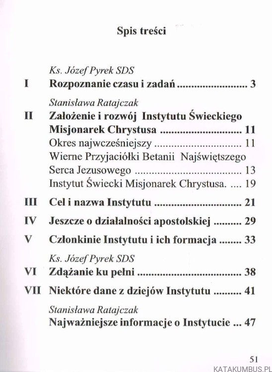 Być darem i świadectwem / Ks. Józef Pyrek SDS, Stanisława Ratajczak