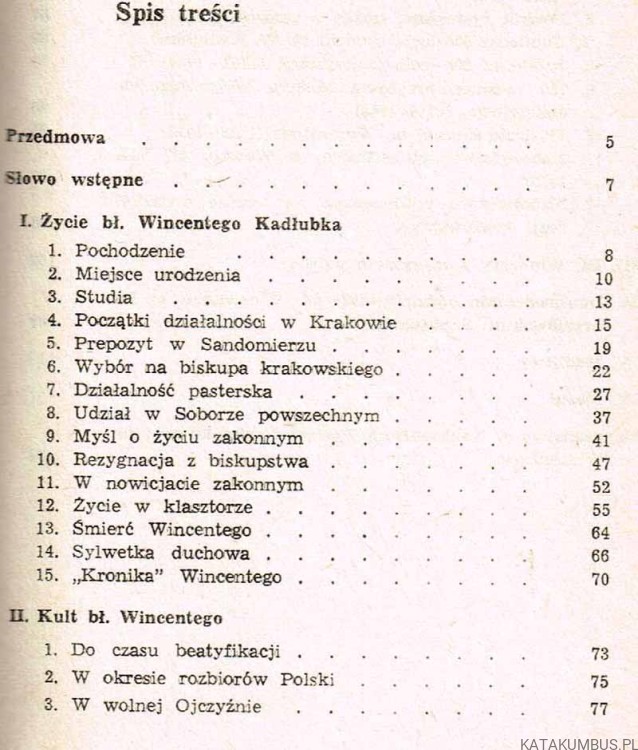 Błogosławiony Wincenty Kadłubek / o. Klemens Świżek