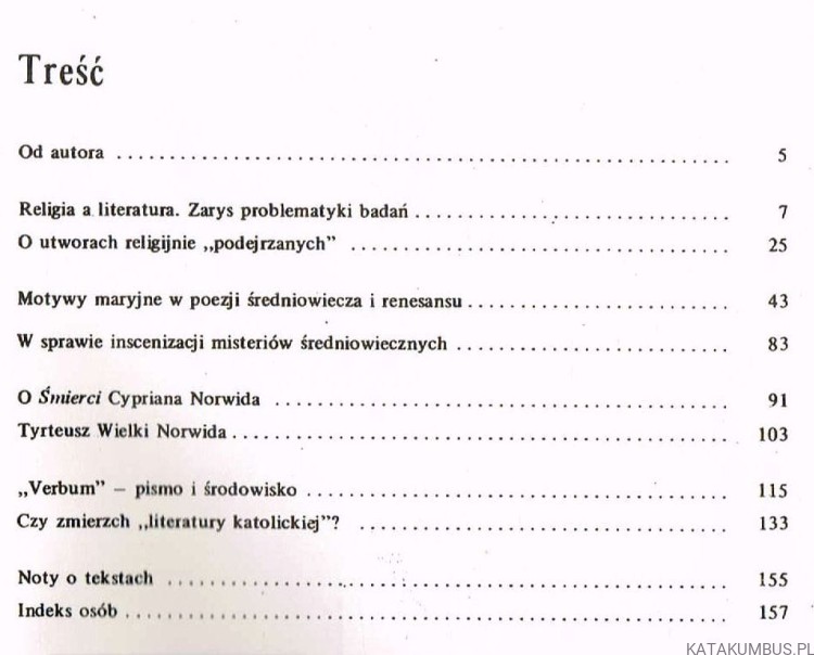Z pogranicza literatury i religii / Stefan Sawicki