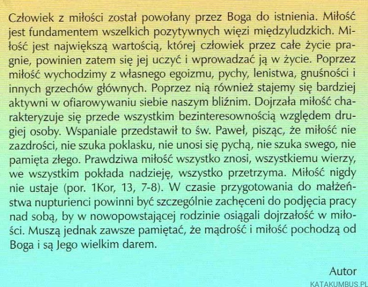 Religijność nupturientów. Ks. FRANCISZEK GŁÓD