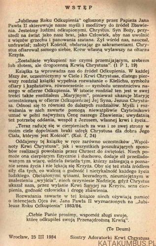 Krew Chrystusa - cena naszego zbawienia / Józef Warmiński