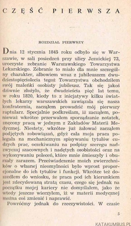 Ostatnie sprawozdanie Archiatra. MARCIN ŁYSKANOWSKI