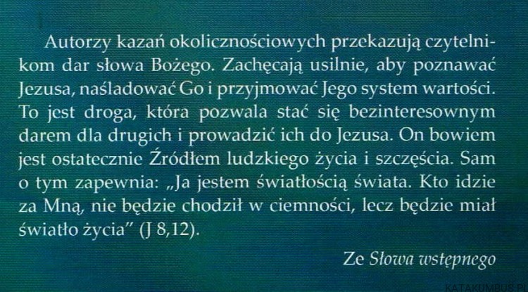 Ja Jestem Światłością Świata. Ks. TEODOR SZARWARK, Ks. DR JERZY ZOŃ