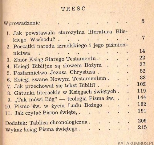 Tak mówi Bóg. Ogólne wiadomości o Piśmie świętym. Ks. MICHAŁ PETER