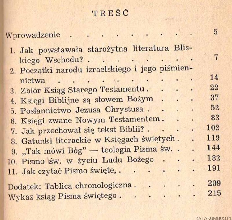 Tak mówi Bóg. Ogólne wiadomości o Piśmie świętym. Ks. MICHAŁ PETER