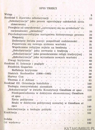 Niejasności teologii sekularyzacji. CHRISTIAN DUQUOC