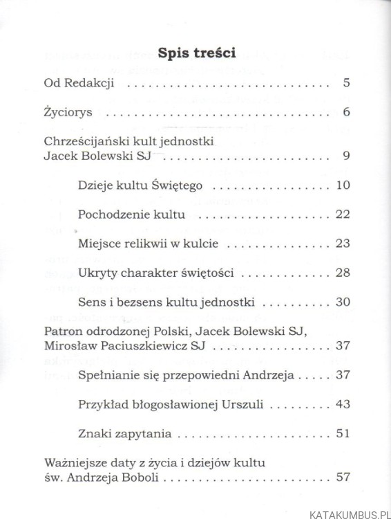 Patron odrodzonej Polski. Św. Andrzej Bobola. JACEK BOLEWSKI SJ, MIROSŁAW PACIUSZKIEWICZ SJ