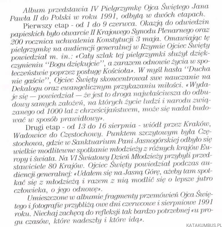 Ojciec Święty Jan Paweł II w swojej Ojczyźnie. PRACA ZBIOROWA