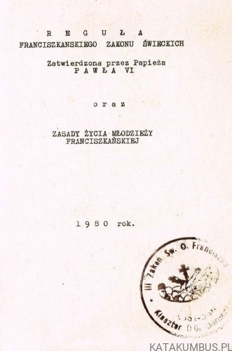 Reguła Franciszkańskiego zakonu świeckich, Zasady życia młodzieży Franciszkańskiej