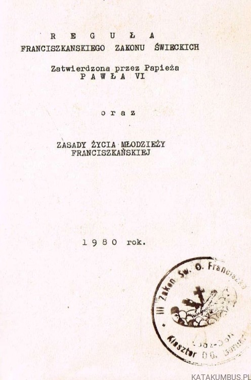 Reguła Franciszkańskiego zakonu świeckich, Zasady życia młodzieży Franciszkańskiej