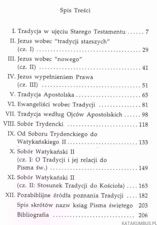 Tradycja a Pismo Święte. Bp STANISŁAW GĄDECKI