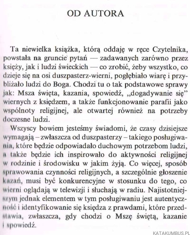 Jak "sprzedać" kazanie? Jak "nawrócić" księdza proboszcza?. Ks. JAN PAŁYGA SAC