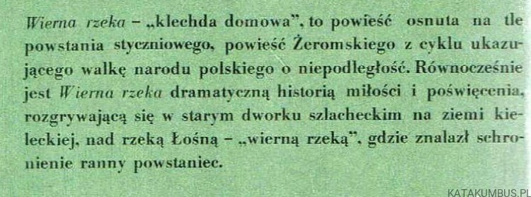 Wierna rzeka / Stefan Żeromski