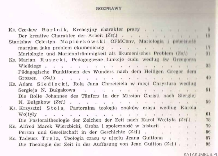 Roczniki Teologiczno-Kanoniczne. Tom XXX, 1983 2. Teologia dogmatyczna, ekumeniczna i fundamentalna