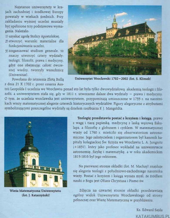 W kręgu katolickiej pedagogiki. Red. Ks. EUGENIUSZ MITKA