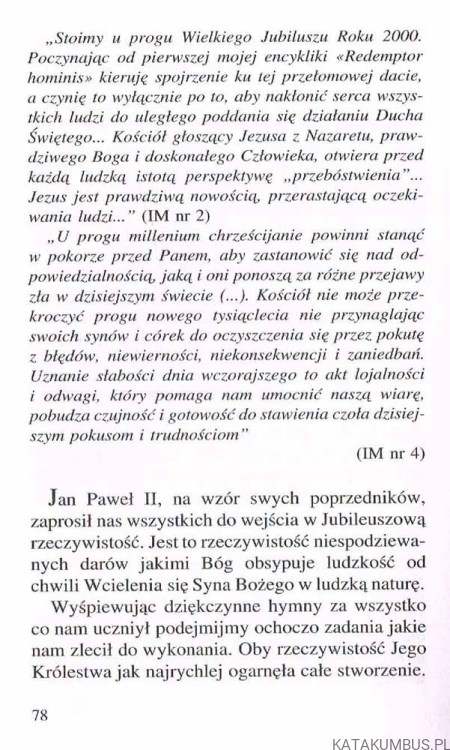 Tradycja lat jubileuszowych. Ks. KSAWERY SOKOŁOWSKI