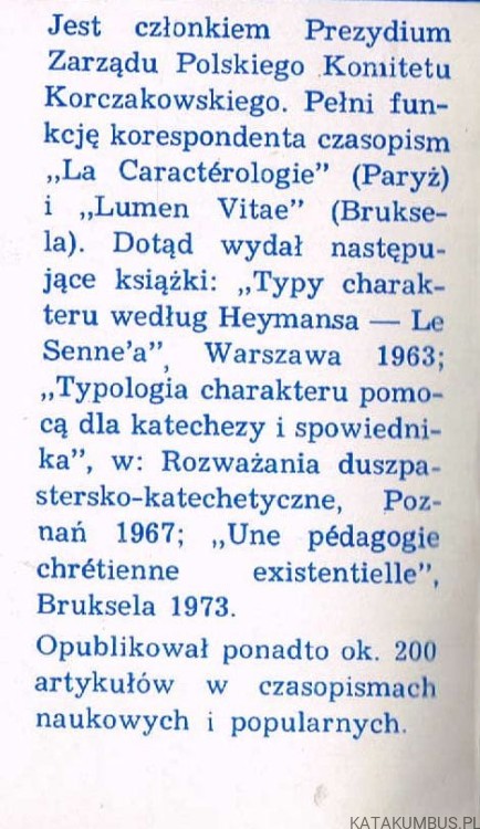 Wychowanie do pokoju z Bogiem i ludźmi. Ks. JANUSZ TARNOWSKI