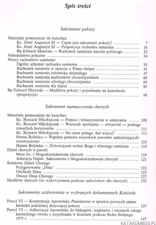 Sakramenty Uzdrowienia. Pomoce duszpasterskie w VI roku Nowenny 1995/96. PRACA ZBIOROWA